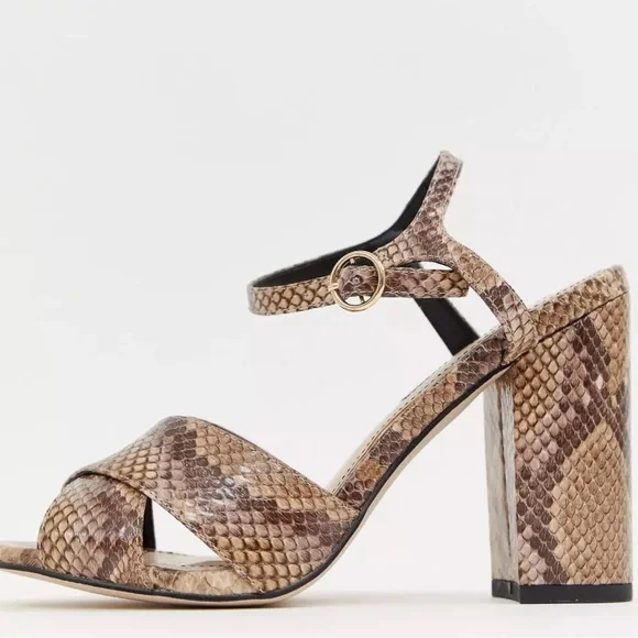 Miss Selfridge Block Heel Sandals - Picture 1 of 5